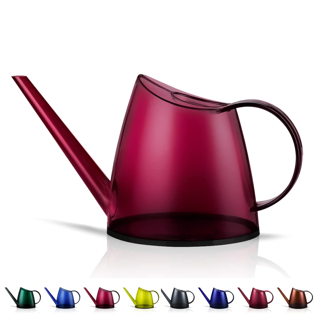 WhaleLife Small Indoor Plant Watering Can front view in red