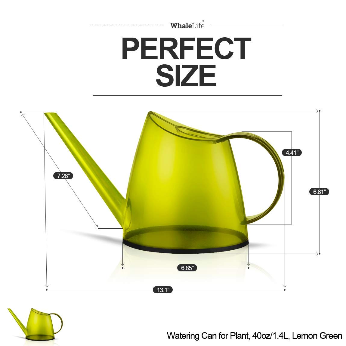 WhaleLife watering can showcasing durable polystyrene material