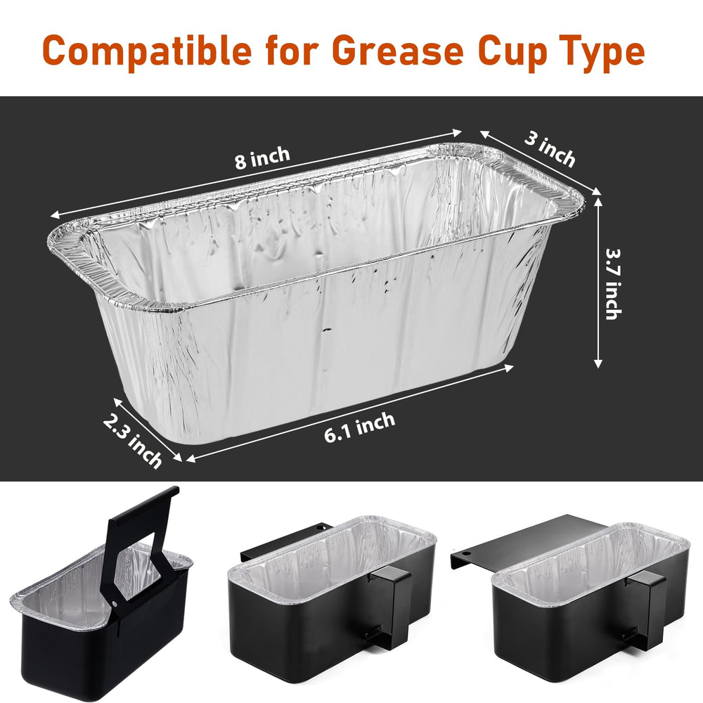 Whaleme grease cup liner inside a Blackstone griddle grease tray