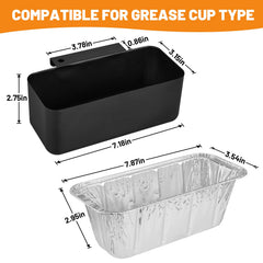 Whaleme grease cup liner showing aluminum material