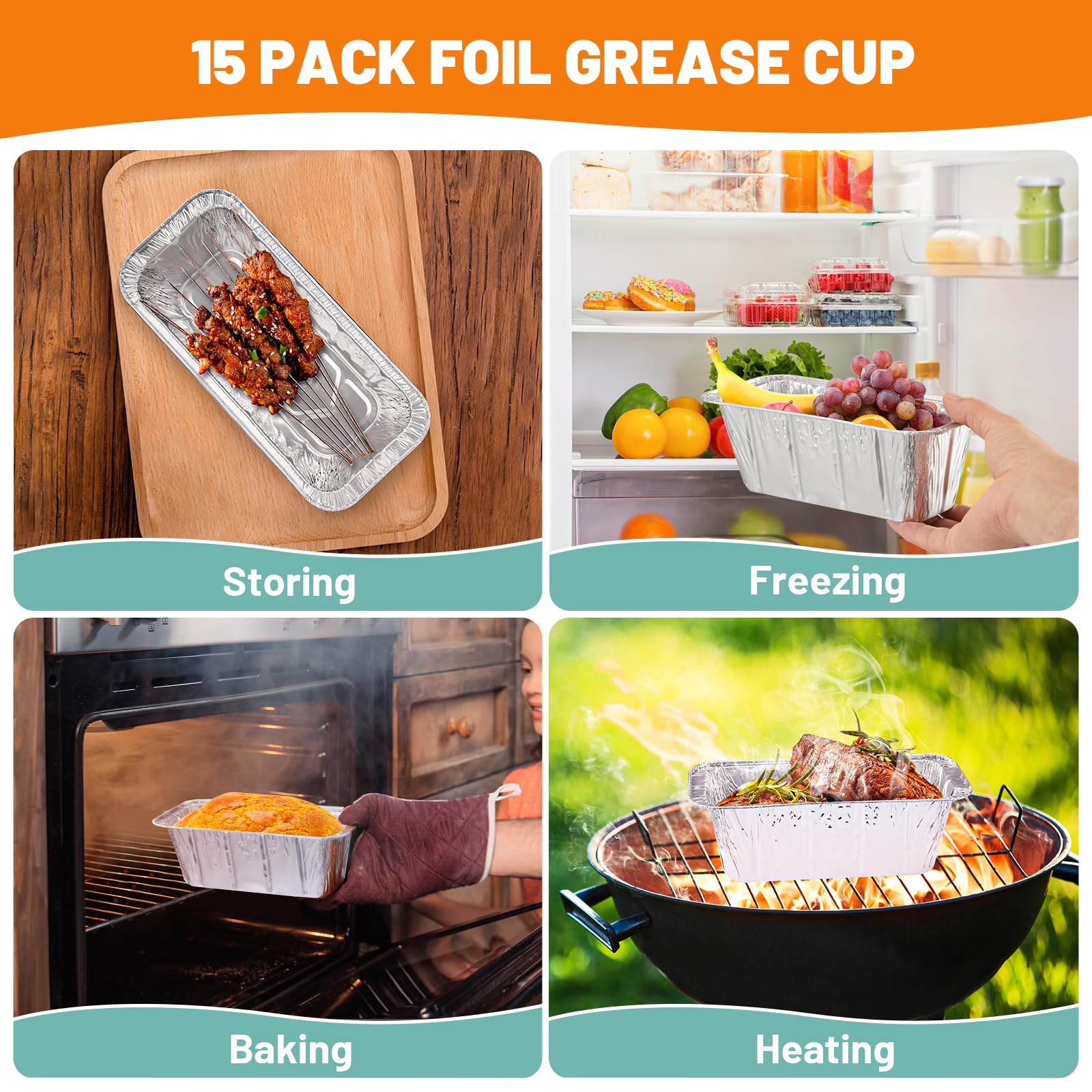 Whaleme grease cup liners displayed with Blackstone Griddle