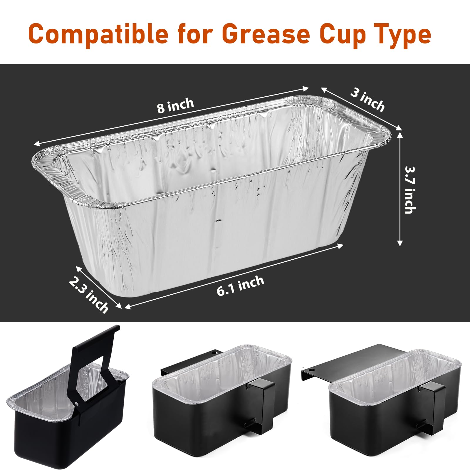 Whaleme Grease Cup Liners in a grilling setup