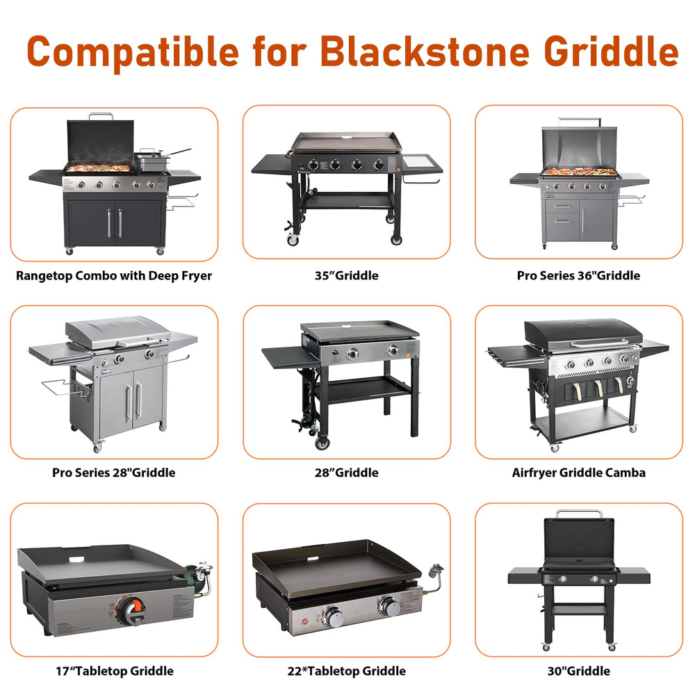 Whaleme grease cup liners in use on Blackstone griddle