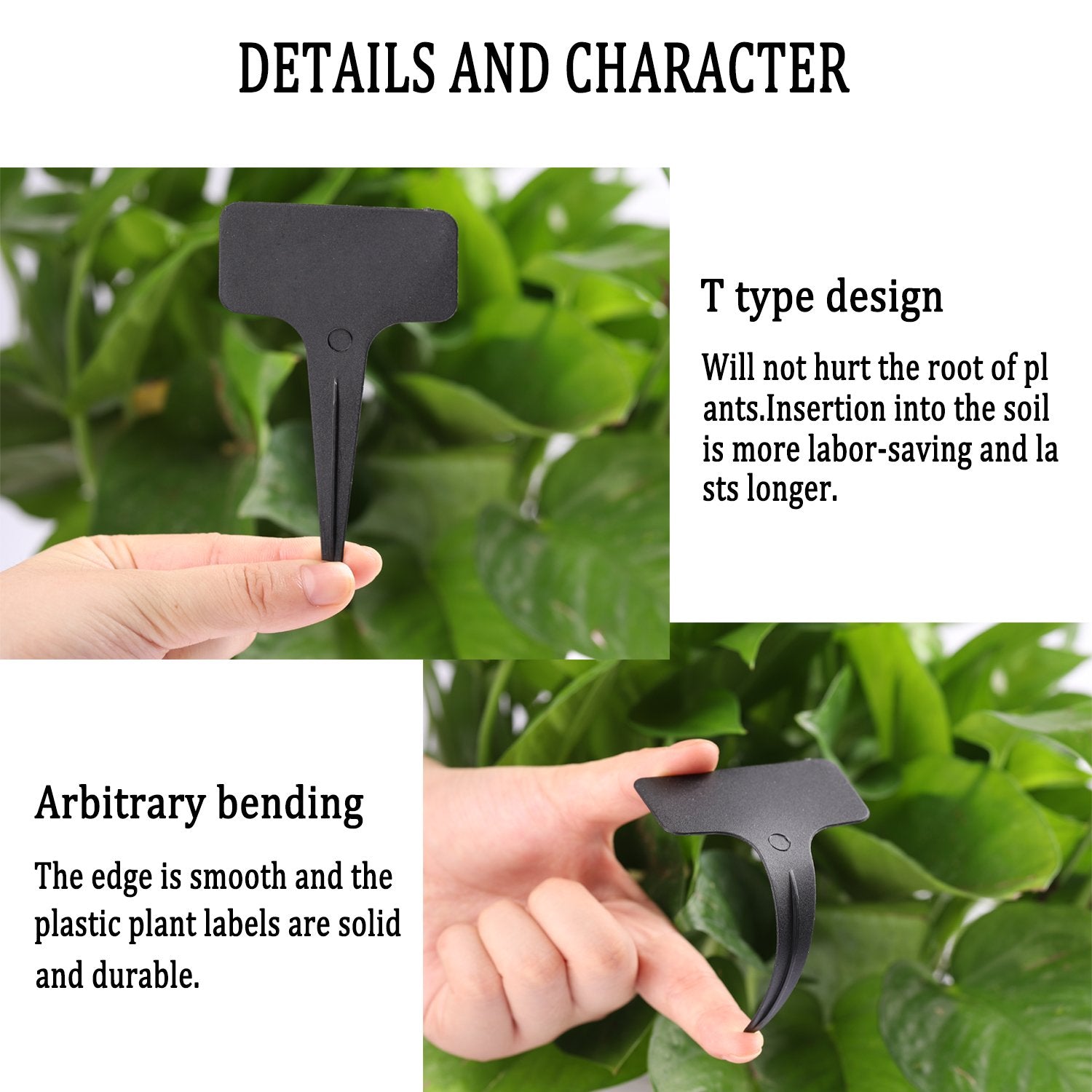 Whaline Plastic Plant Labels pack size 100