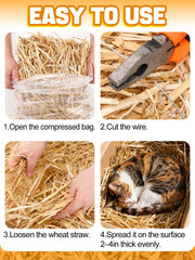 Wheat Straw used as garden mulch