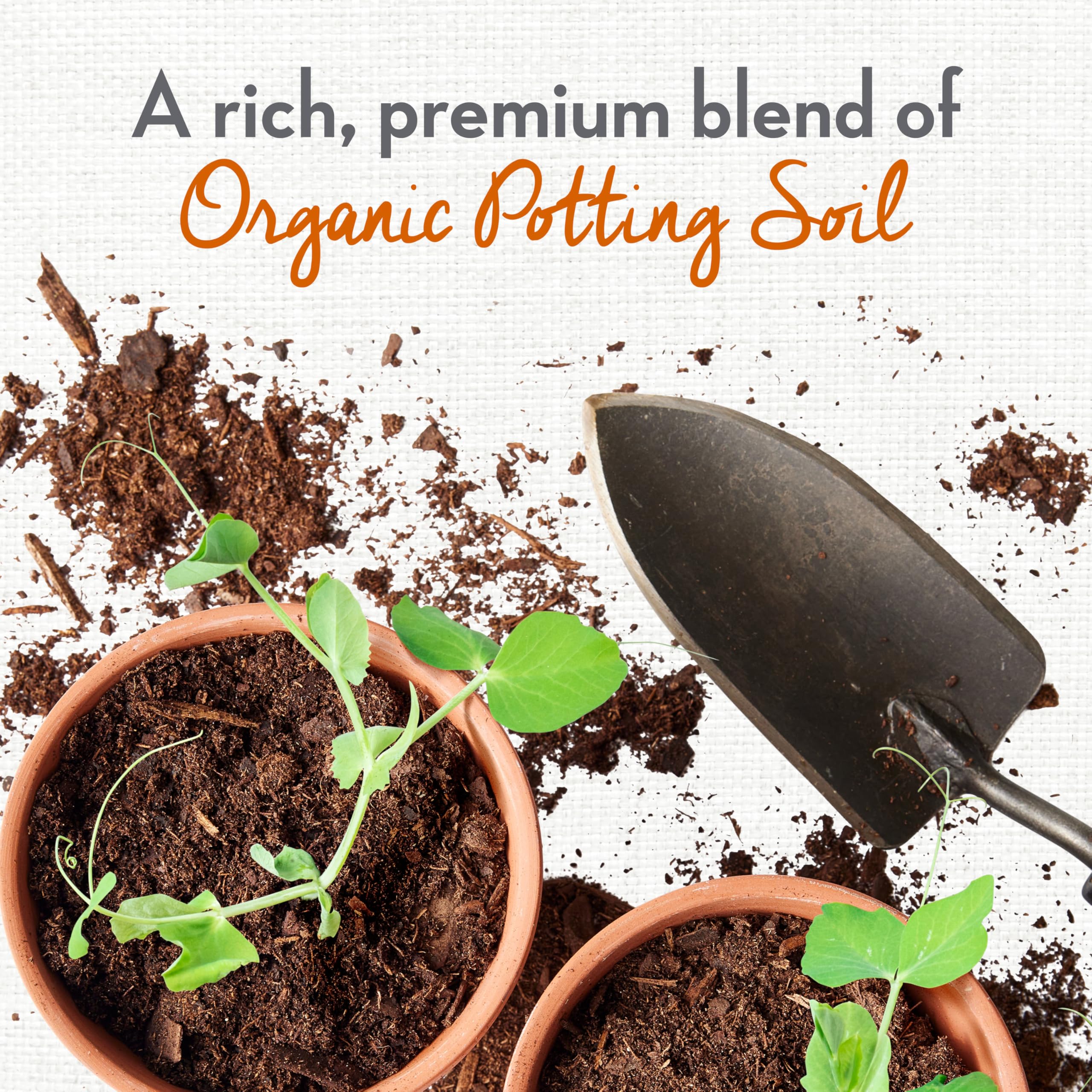 Whitney Farms Organic Potting Soil 8 qt bag side view