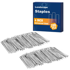 Whonline Landscape Staples 200 pack, 4-inch length, galvanized steel