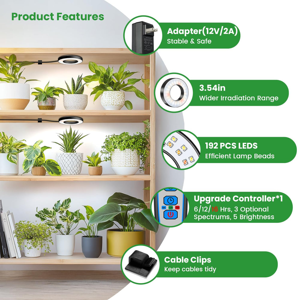 Wiaxulay grow light in use with indoor plants