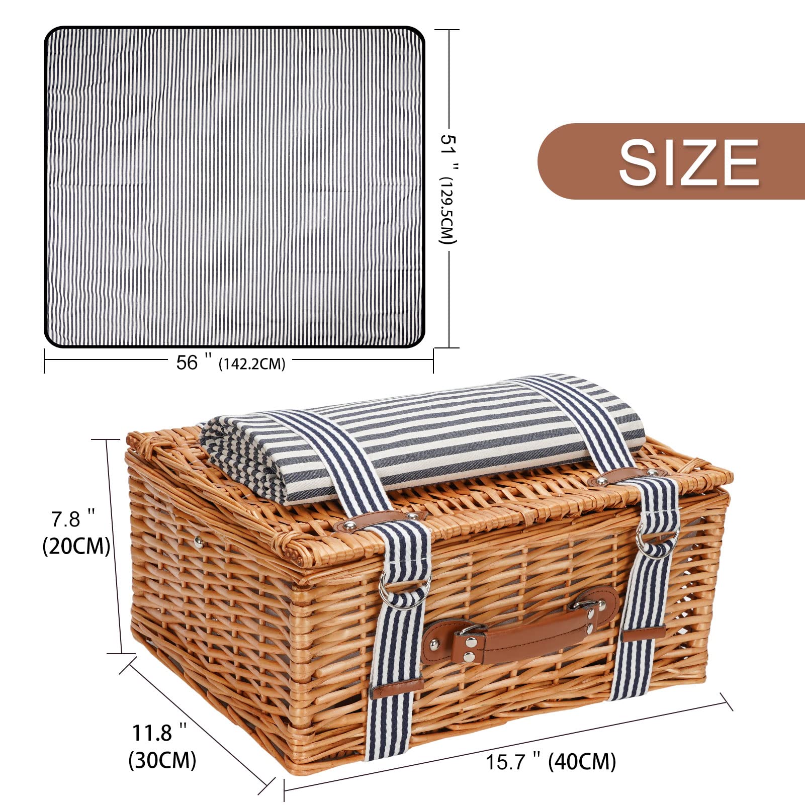 WICKERLAND insulated cooler compartment close-up