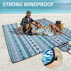 WICKERLAND Picnic Blanket with stakes for securing