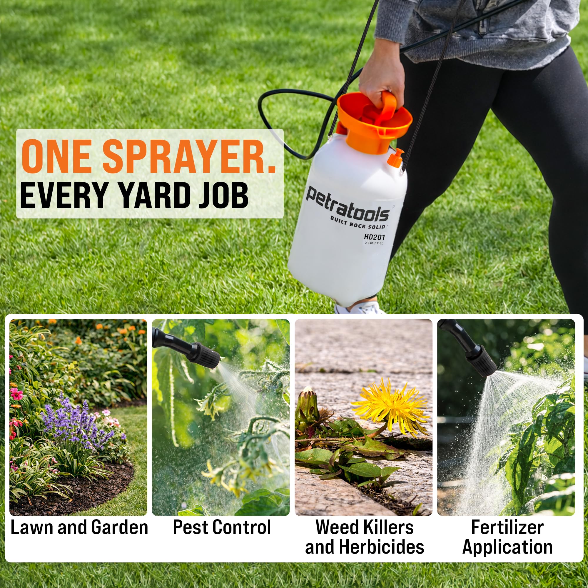 Wide-mouth opening of Petra HD201 Garden Pump Sprayer