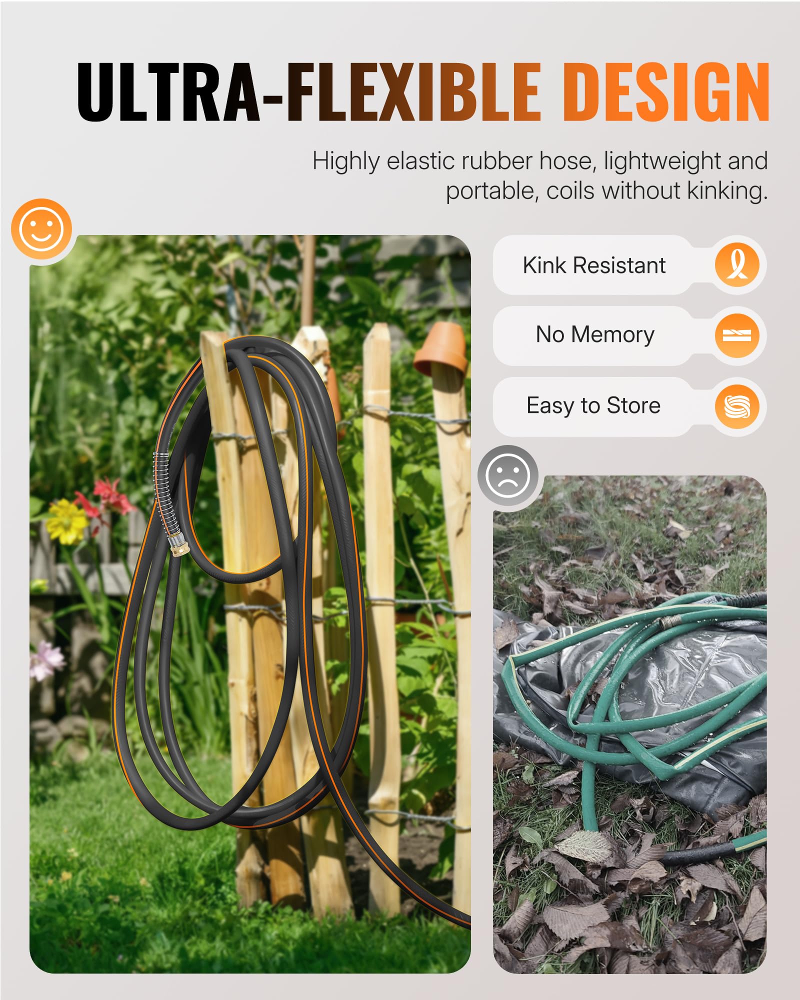 WILAWELS hose alongside a garden watering can