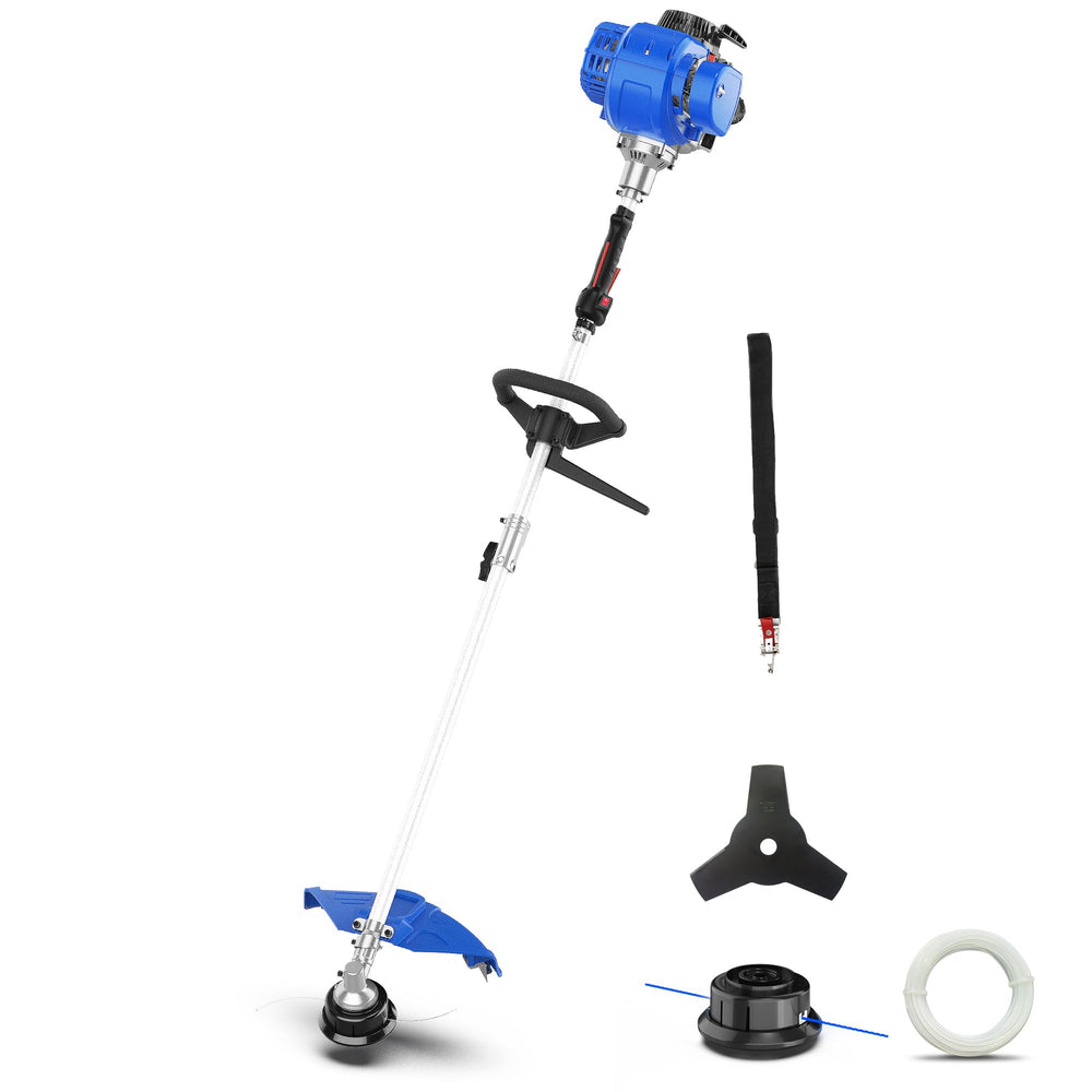 Wild Badger Power Gen2 31cc Weed Wacker blue model front view