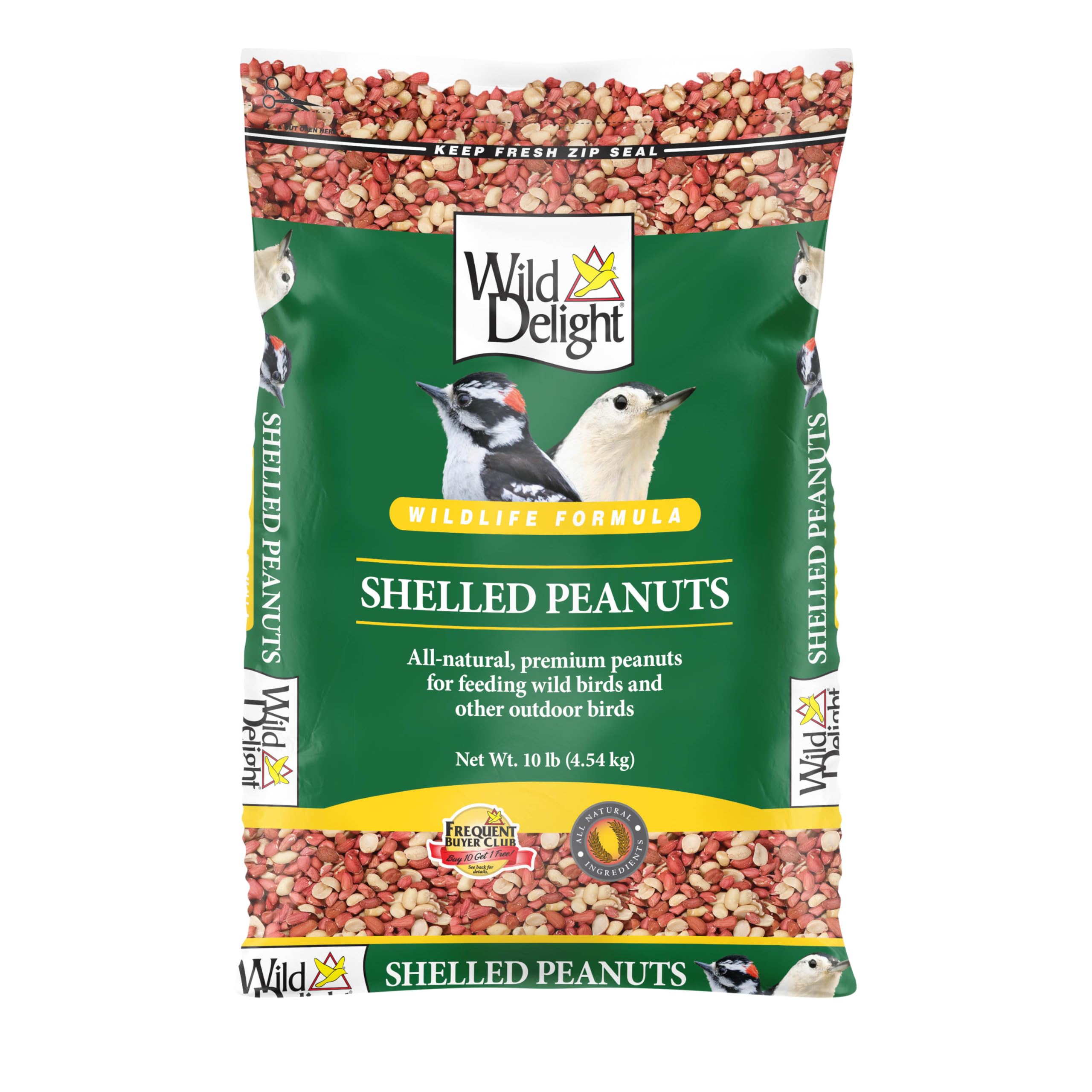 Wild Delight Shelled Peanuts 10 lb front view