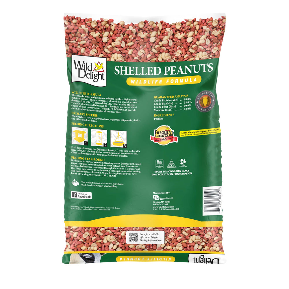 Wild Delight Shelled Peanuts package side view