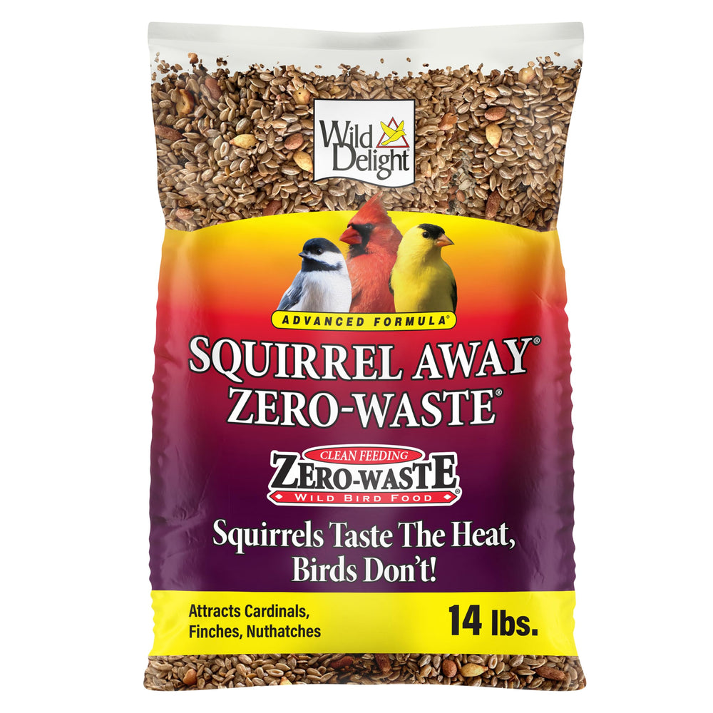 Wild Delight Squirrel Away Wild Bird Food 14 lb bag front view