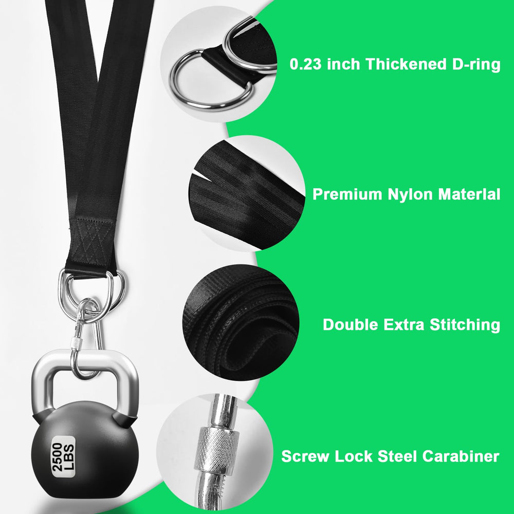 WILDJUE Tree Swing Hanging Straps in carrying pouch