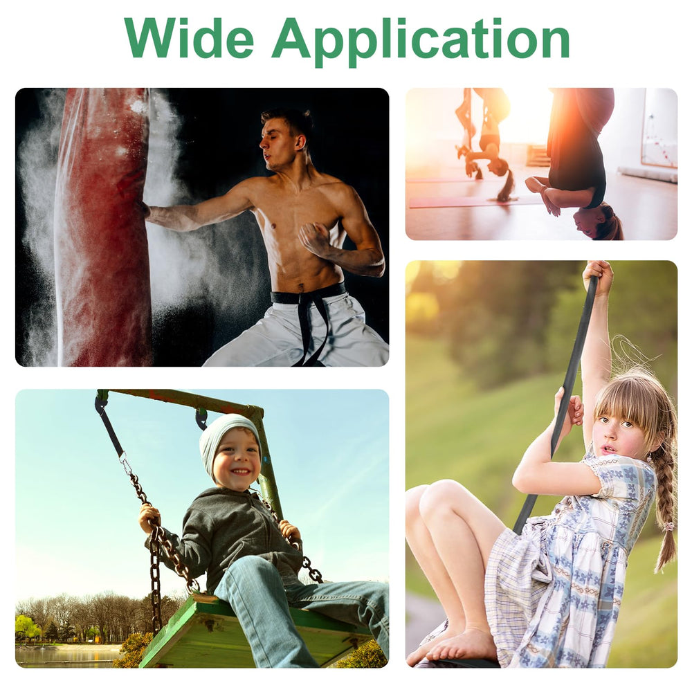 WILDJUE Tree Swing Hanging Straps with hammock attachment