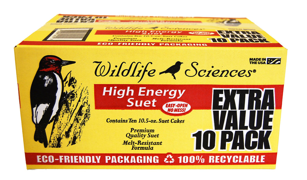 Wildlife Sciences High Energy Suet Cake 10 Pack front view