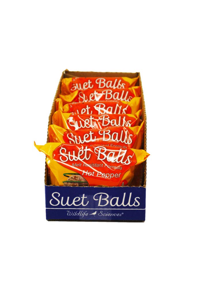 Wildlife Sciences Suet Balls 24 Pack front view with hot pepper blend