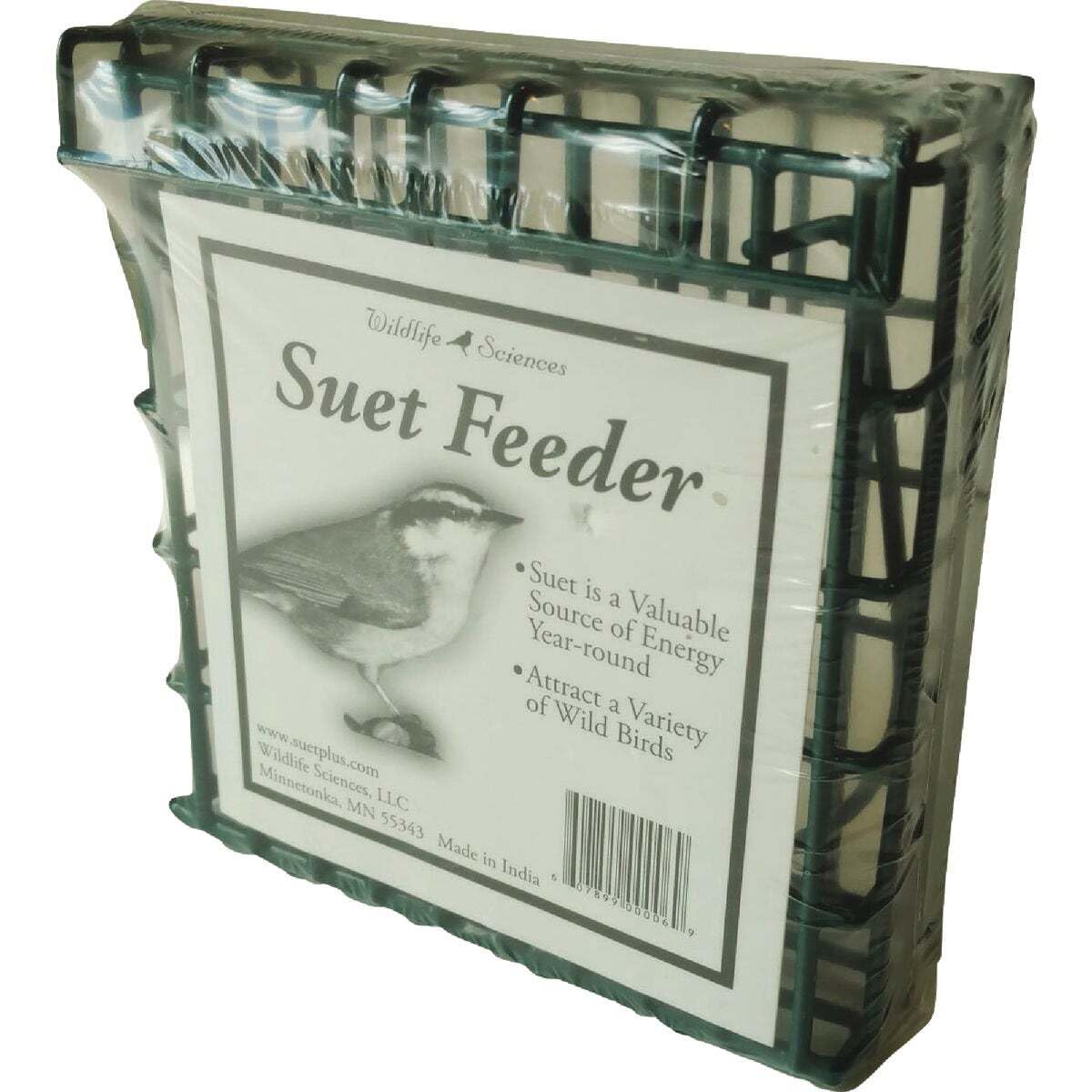 Wildlife Sciences Suet Plus Premium Single Cake Feeder front view