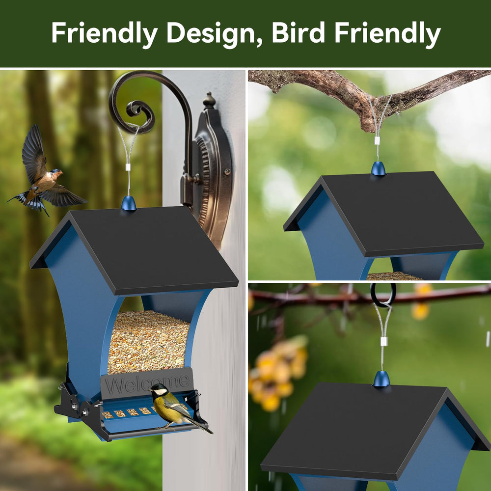 Wildpark Bird Feeder hanging in a garden setting