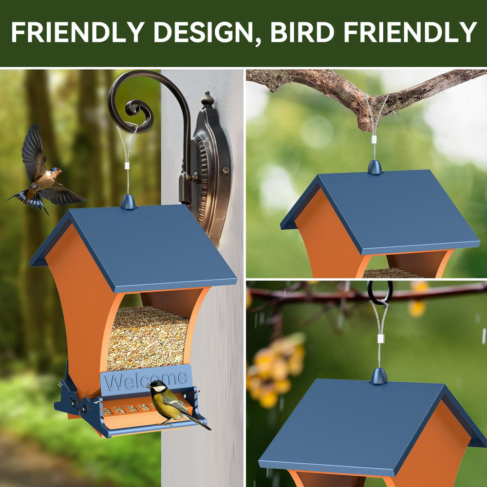 Wildpark Squirrel Proof Bird Feeder hanging in a garden