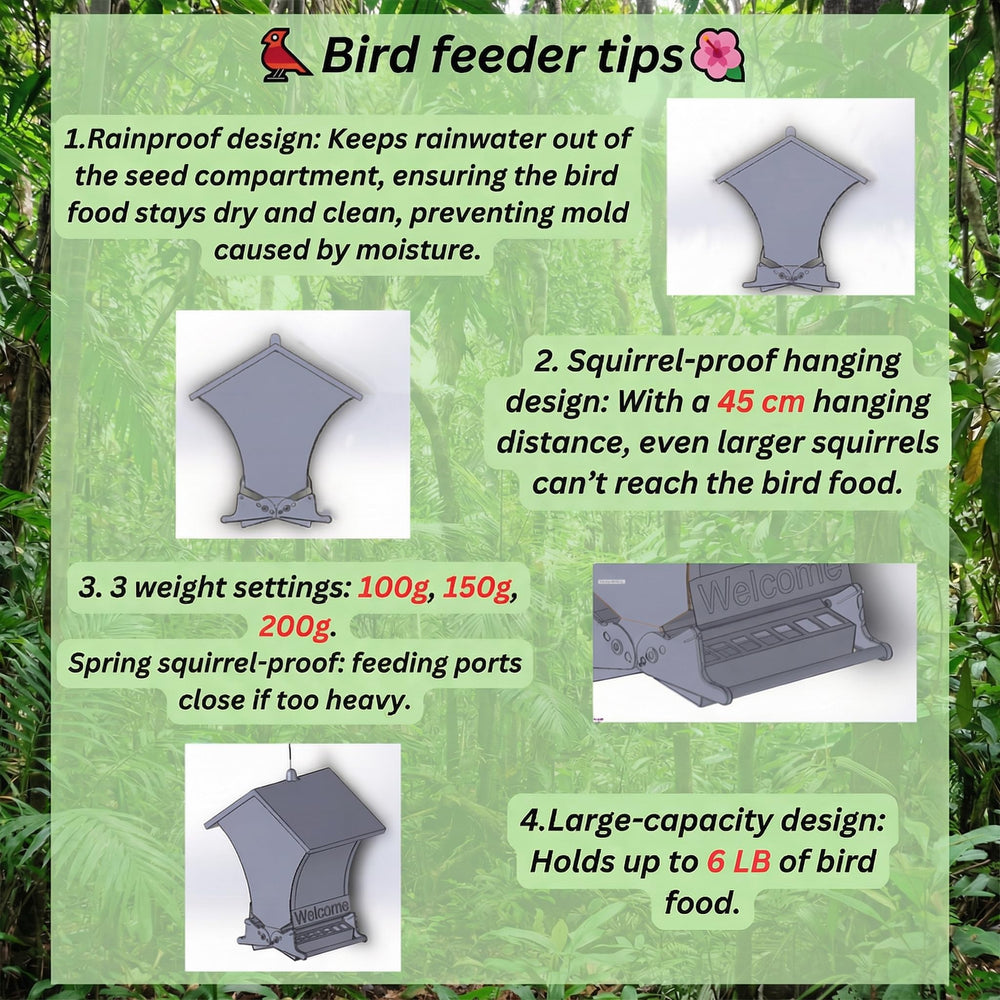 Wildpark Squirrel Proof Bird Feeder packaging