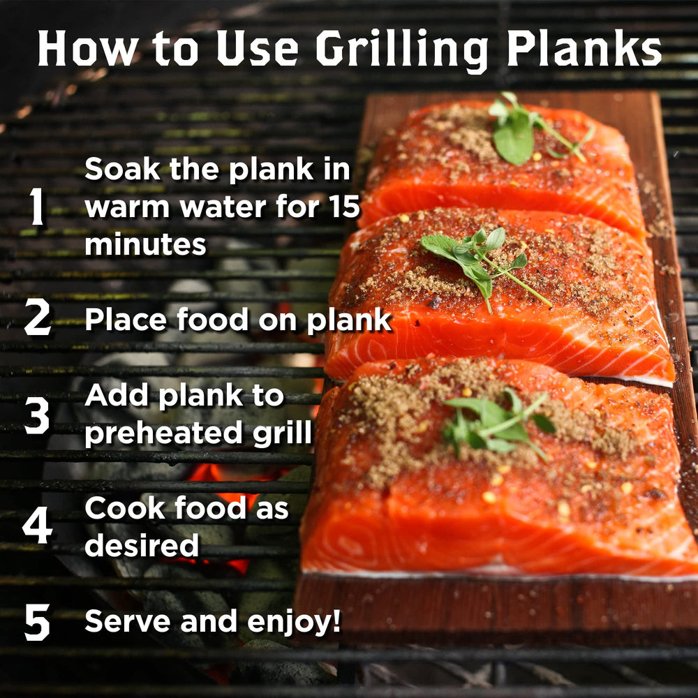 Wildwood Grilling Cedar Grilling Plank 5x11 inch with logo