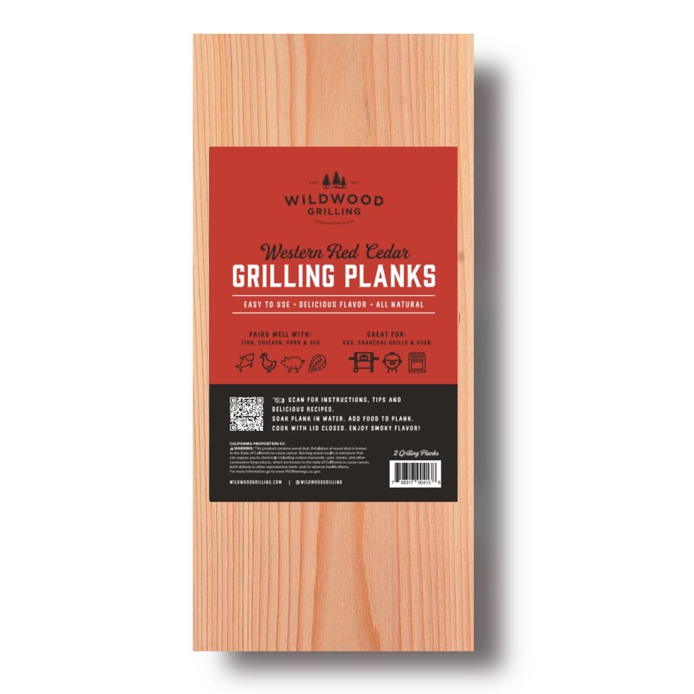 Wildwood Grilling Cedar Planks 2-Pack front view