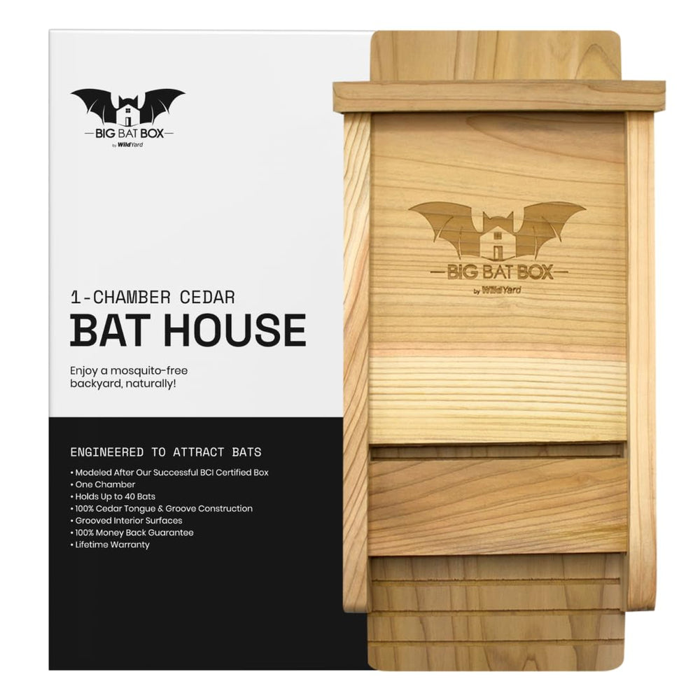 WildYard Bat House front view made of cedar wood