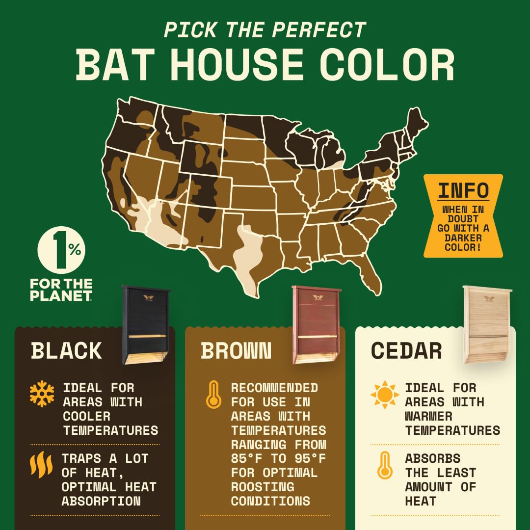 WildYard bat house in a garden setting