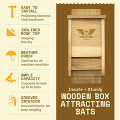 WildYard Bat House installed on a tree