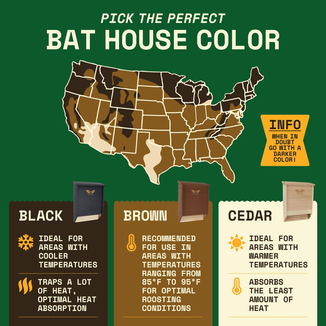 WildYard Bat House Kit assembled and ready for use
