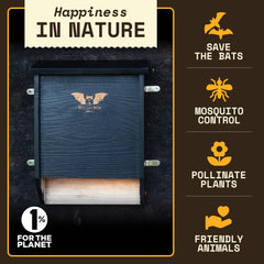 WildYard bat house showing two chambers