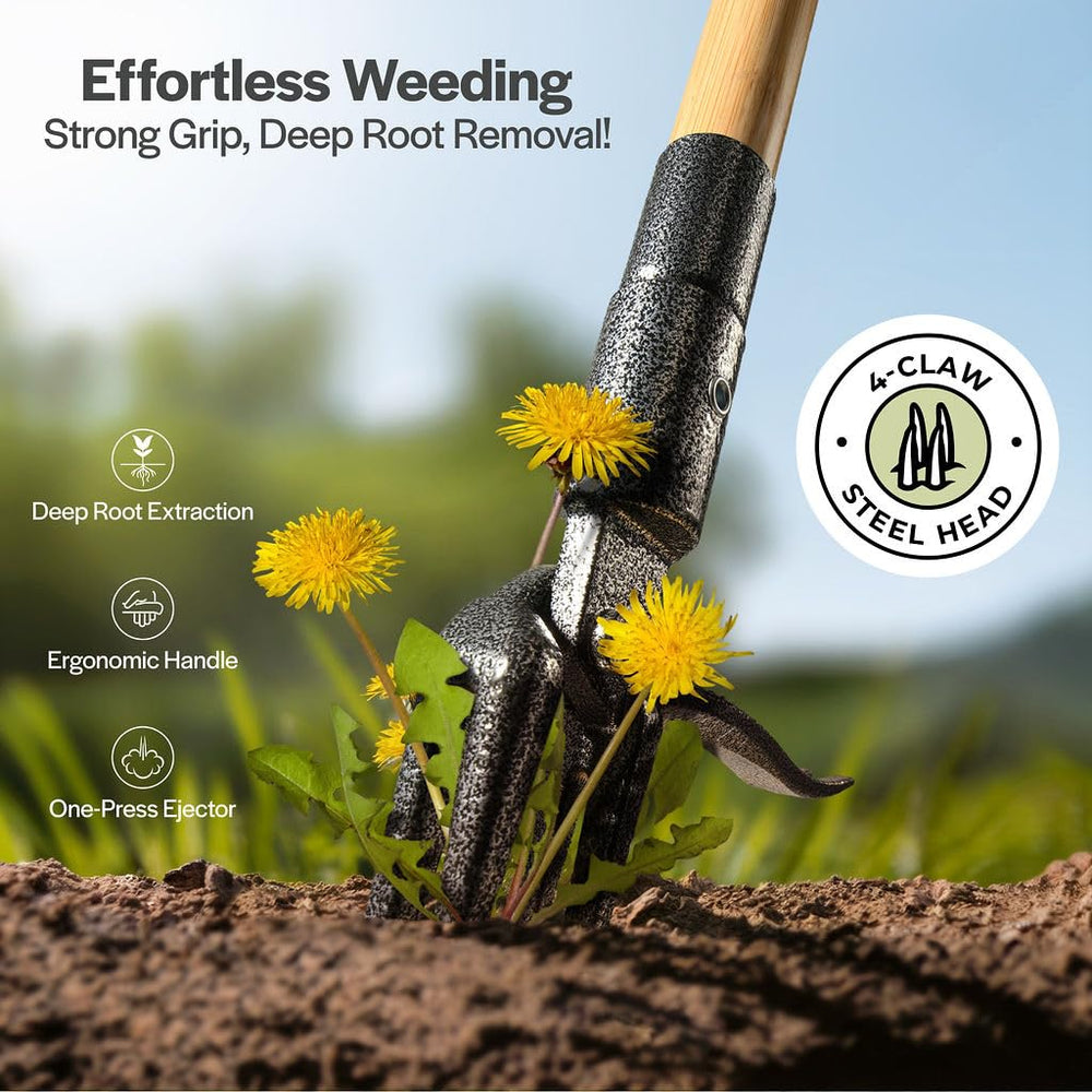 WilFiks Weed Puller Tool showcasing its sturdy construction