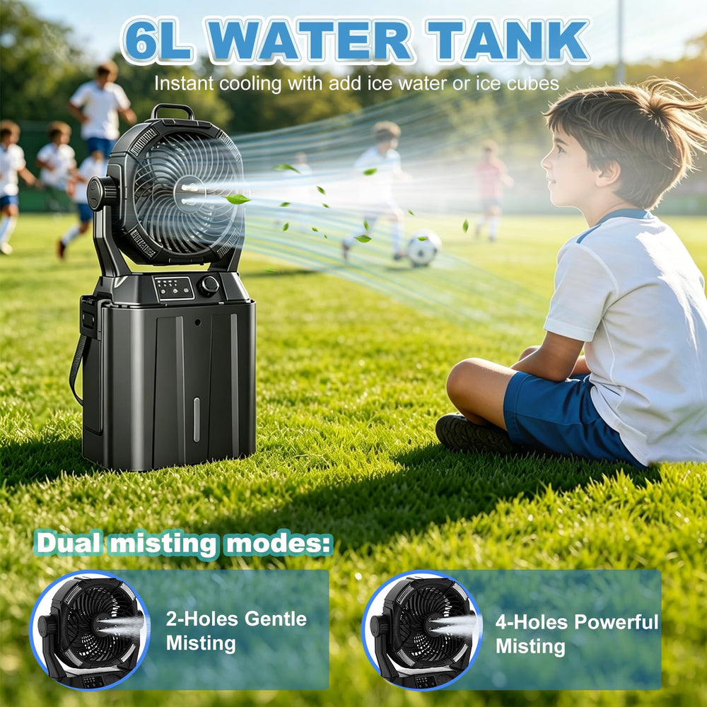 Wilody Portable Misting Fan side view