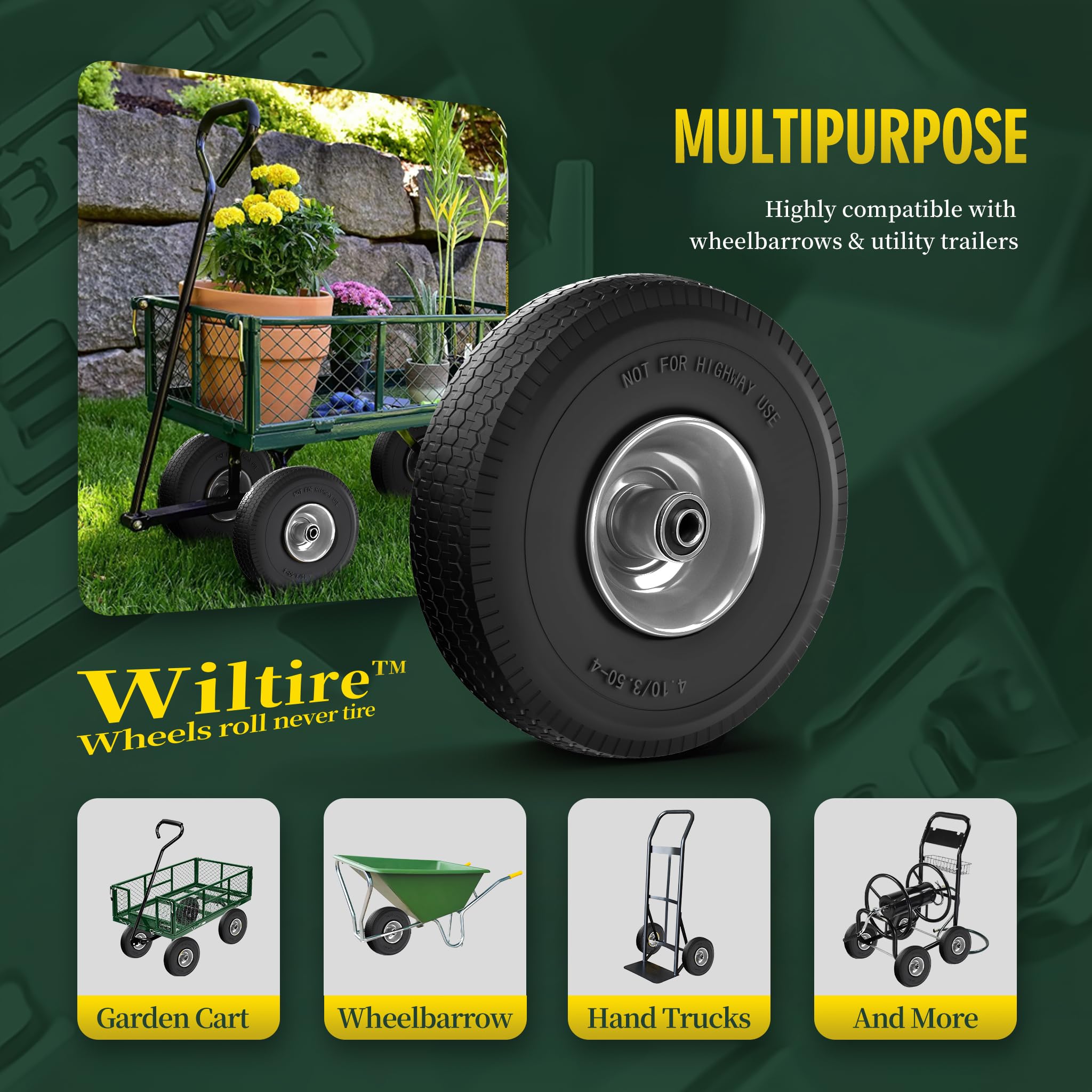Wiltire tire packaging display with product details