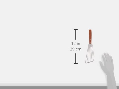 Winco Fish Spatula slotted design close-up