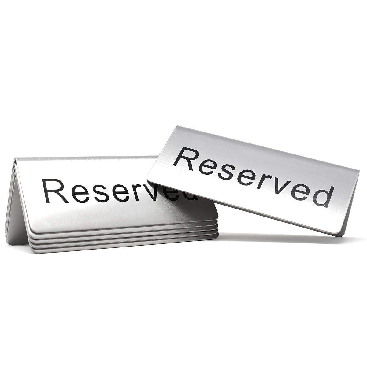Winco Reserved Table Signs 4.75x1.75 inch front view