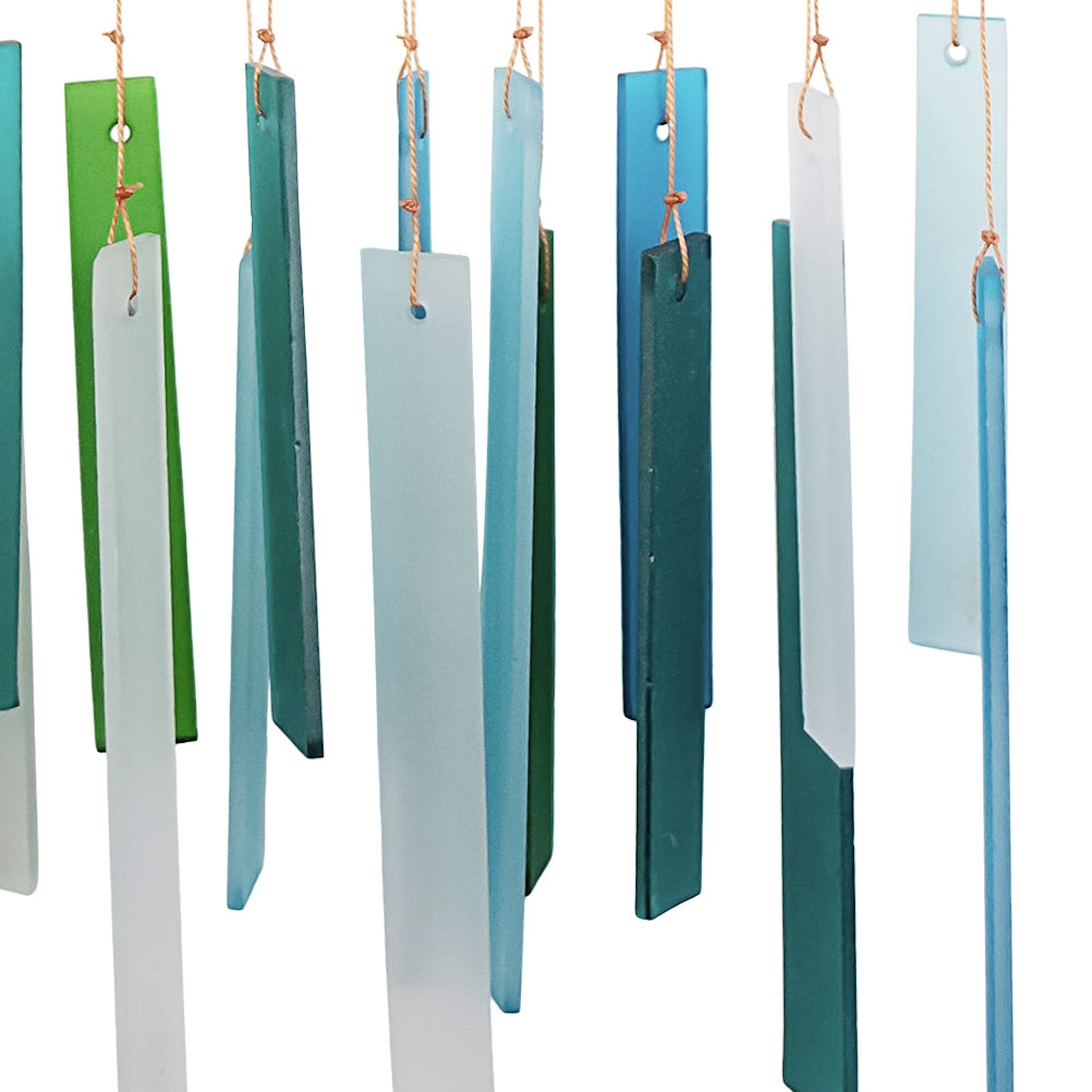 Wind chime displayed in a garden setting