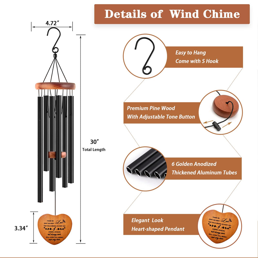 Wind chime hanging in a garden setting