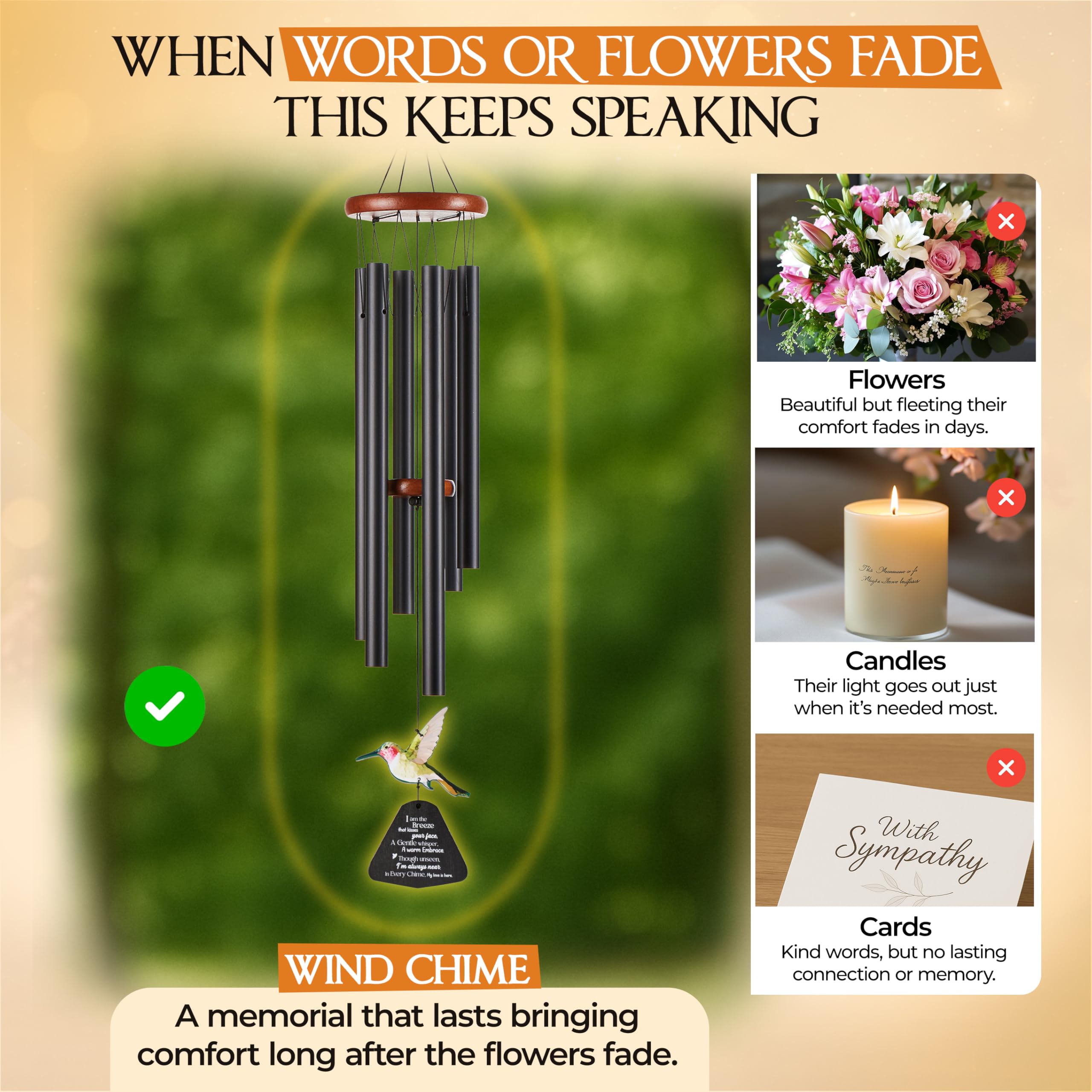 Wind chimes displayed indoors