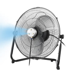 Windigaga 16" Magnetic Misting Fan front view with misting kit