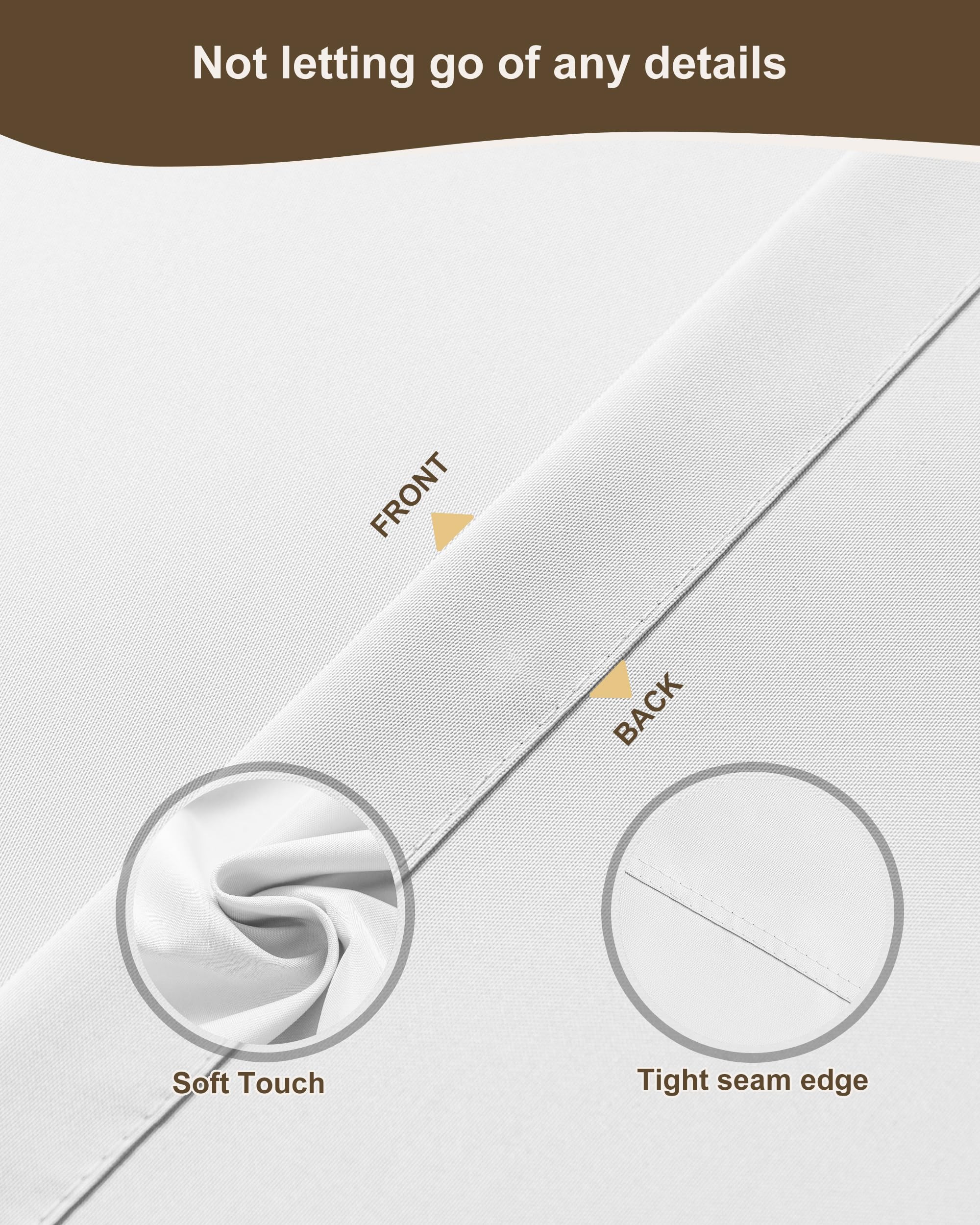 Windproof feature of HolidayIdeas outdoor curtains with rope attachment