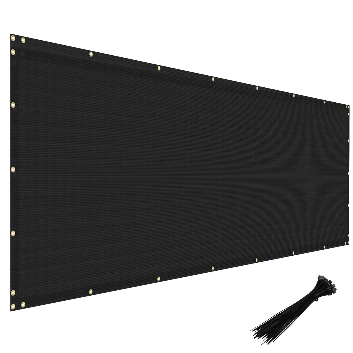 Windscreen4less 4' x 20' Privacy Fence Screen in black