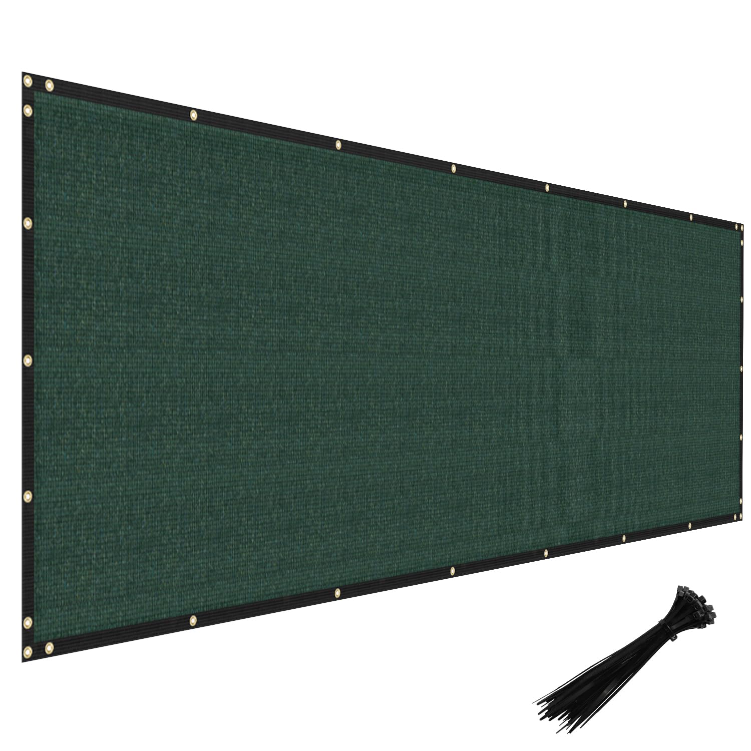 Windscreen4less 4' x 50' Privacy Fence Screen green front view
