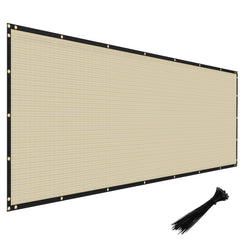Windscreen4less Privacy Fence Screen 4' x 50' beige front view