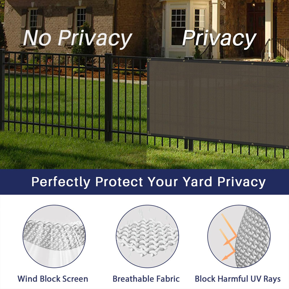 Windscreen4less Privacy Fence Screen in a garden setting