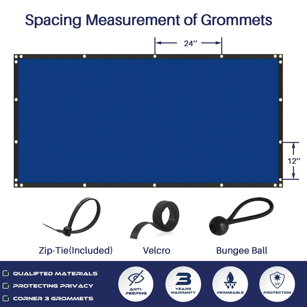 Windscreen4less Privacy Fence Screen on a patio